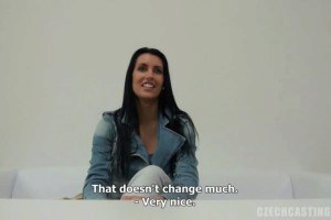 Brunette Hot Czech Gets Naked On Interview