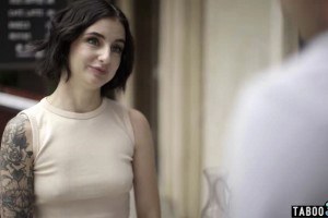 Innocent waitress Lucky Fate gets her sweet ass fucked by a client