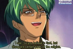 Lovely Hentai nun sucks dick before getting her twat eaten