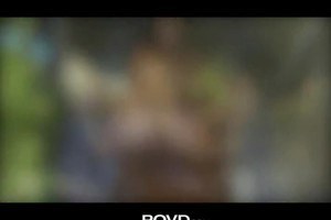 Sensual brunette with perfect boobs fucked POV style