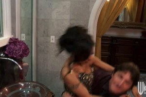 Alluring brunette hottie gets kidnapped and fucked