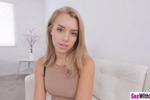 Beautiful stepsister Lila Love teases and sucks lucky stepbro