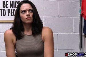 Big boobs thief Sophia Burns ends up sucking LP officer before sex