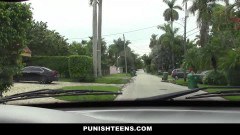 Tiny teen got her pussy pounded for thievery