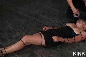 Hot blonde in bdsm action