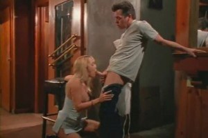 Busty blonde fucking the cook