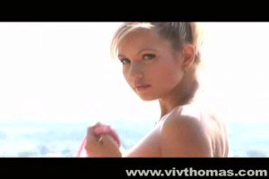 An awesome blonde teen teasing