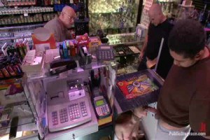 Lily Getting Lured To blow cock In Store 