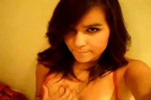 Young latin teen masturbating in the bathroom