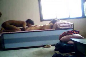 Busty indian teen in action