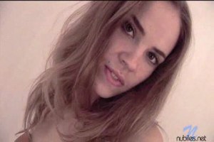 Sweet lusty hot teen Emanuelle masturbating