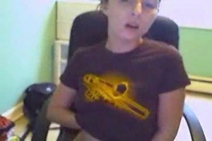 Young teenie in webcam movie