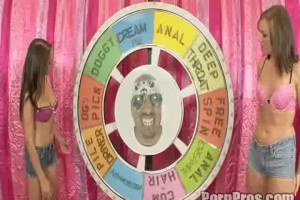 Poppy & Valerie playing the sex fortune wheel