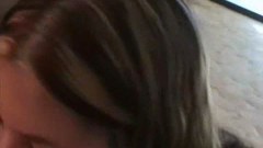 Teen chick's first time blowjob