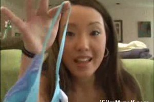 Skinny asian teasing us