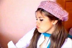 Innocent schoolgirl toying