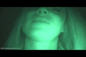 Blonde babe in home video