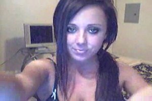 Lusty Katie shows her boobs on webcam
