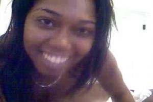 Big boob ebony babe Delotta masturbating