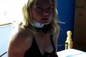 Sweet blonde mom sucking