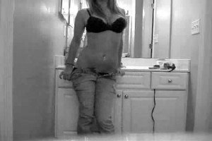 Busty teen brit in bath