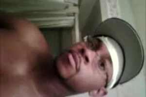 Black uy exposing huge cock