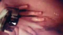 Satisfying her cunt in the shower