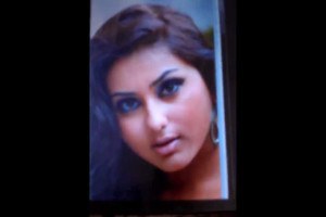 Guy shooting his semen on a picture