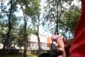 Huge dick public masturbation