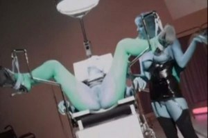 Girl strapped to a doctor chair