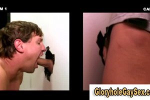 Blonde stud gets sucked in here