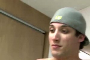 Three sweet college guys doing it