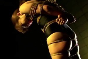 Bonded Asian beauty gets a merciless whipping