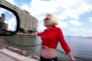 Hot babe picked up by nasty messy dudes