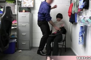 Teen ends up with officer's cock inside her mouth