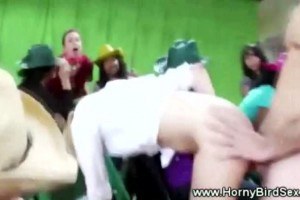 CFNM babes riding the stripper beefy cock