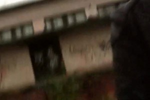 A cute european teen gets paid to fuck in public