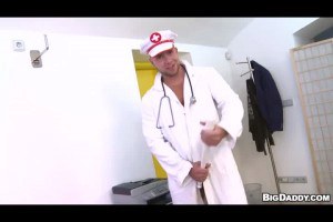 Naughty doctor stud is waiting for his next gay victim
