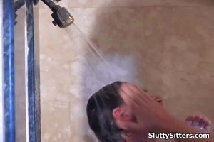 A small asian babysitter nailed by a dude!