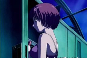 Busty anime fucked in the locker room