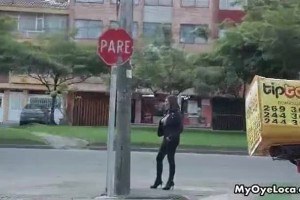 Dirty latina getbloic picked up from the street 