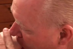 Kinky readhead in sexy red lingerie foot fetish.