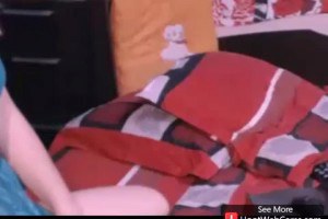 Horny blonde babe toying and fingering her butthole