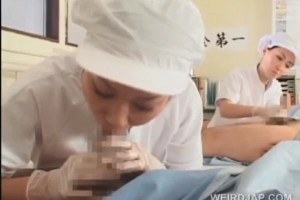 Kinky Asian nurses on duty.