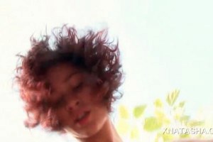 Two horny teens trading oral sex outdoors 