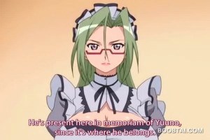 Busty hentai chick seducing