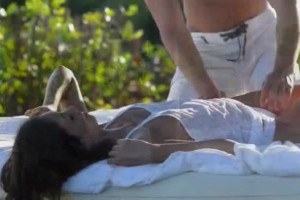 A tiny exotic beauty fucked outdoors