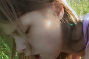 Naughty teen having anal sex in nature 