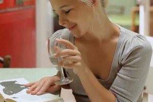 Sweet Monroe has a bottle put to a use!