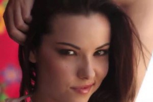 Amazing babe in outdoor shower